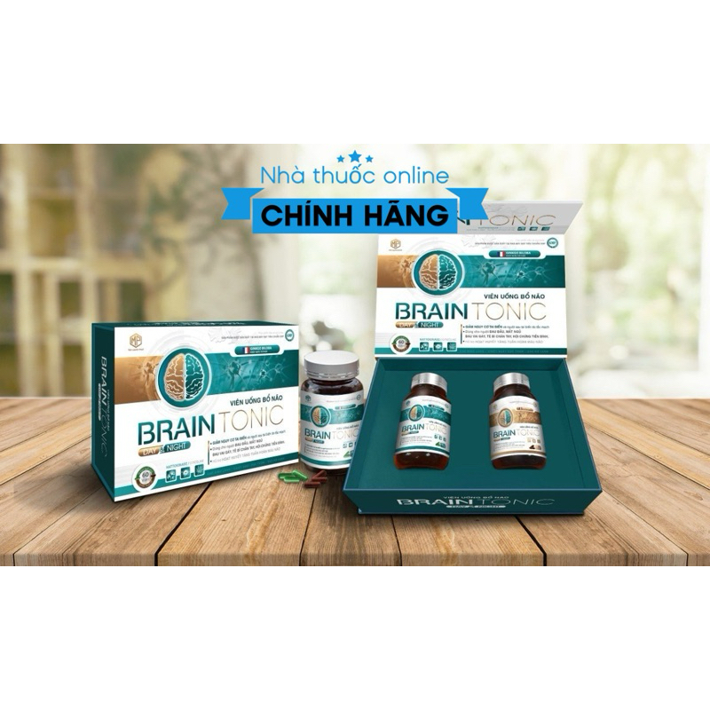 Viên uống bổ não Ginkgo Brain Tonic giúp lưu thông máu não, tăng trí nhớ, giảm đau đầu chóng mặt