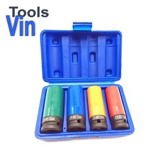 Bộ khẩu tuýp tháo ốc lốp bọc nhựa 4 chi tiết Tài Vũ