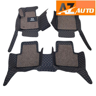 Thảm sàn, lót sàn da 6D cho Mazda 3 2020-2023 - kèm thảm rối chống bụi( hàng cao cấp)
