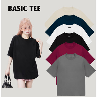 Áo Thun Tay Lỡ form rộng BASIC TEE nhiều màu chất cotton 100% đl 250gsm