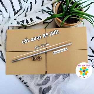 Cốt quạt B5 8ly dài 21cm - phe chặn cốt - bạc cho cốt quạt