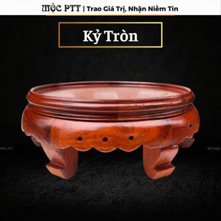  Kỷ Tròn  Đế Tượng  Đôn nhỏ gỗ Hương Đá Cỡ lọt lòng từ 12 đến 32 Cao 9 cm 