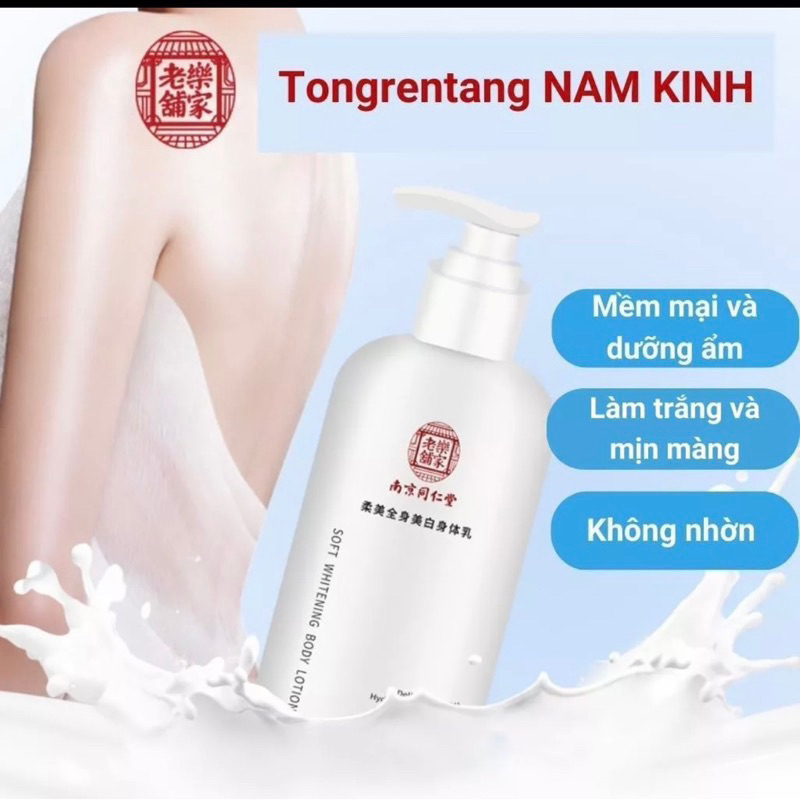 Sữa Dưỡng Thể ,Kem Body Trắng Da Dưỡng Ẩm Đồng Nhân Đường _Không Bết Rít,Không Mọc Lông An Toàn Chai 250ML