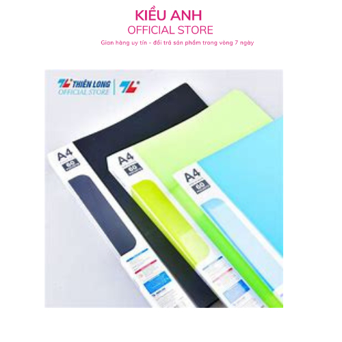 Bìa 60 lá A4 Thiên Long Flexoffice FO-DB009- Sức chứa 300 tờ A4 80gsm-VPP Kiều Anh