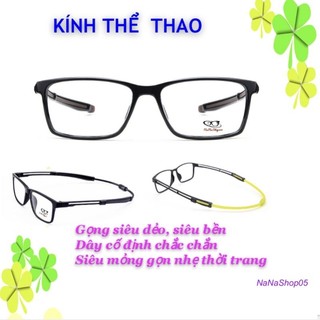 Gọng kính cận thể thao có dây điều chỉnh thoải mái khi vận động 2219