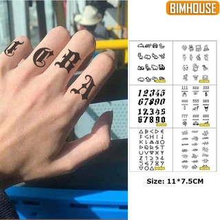 Hình xăm 15 ngày BIMHOUSE, xăm tạm thời tattoo xăm ngón tay hình nhỏ mini chống nước