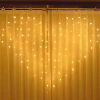 Đèn nháy rèm led hình trái tim lãng mạn cắm điện trang trí đèn  Huydecor