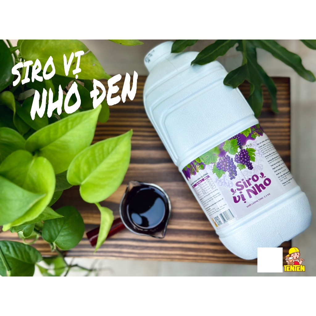 Siro Nho Đen (2.3kg) - Pha Chế Trà Nho Đen, Trà Trái Cây Cao Cấp