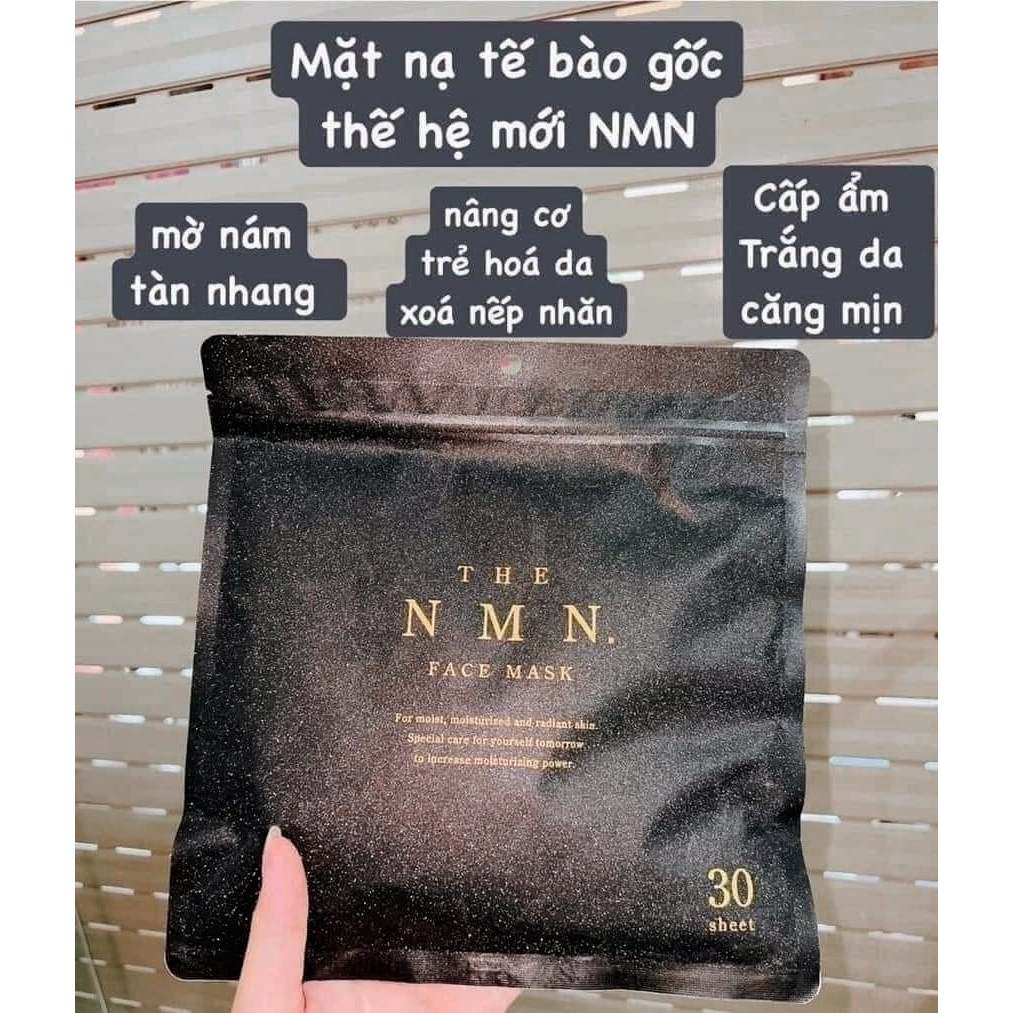 Mặt nạ NMN Premium Face Mask Nhật Bản, mặt nạ NMN túi 30 miếng