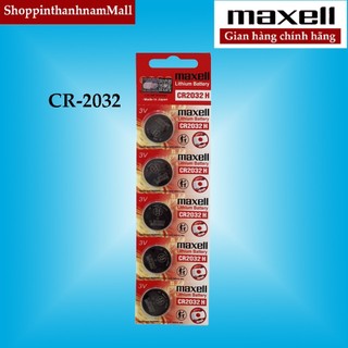 Pin cr2032 maxell 3v vỉ 5 viên chính hãng