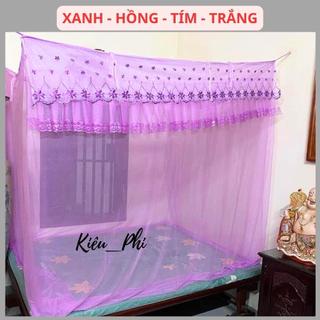  Mùng tuyn Thái Lạnh gia đình   LOẠI 1   - màn ngủ mắc dây 4 góc tuyn lạnh cho người lớn chống muỗi 