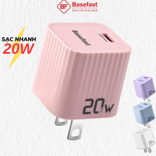 Củ sạc nhanh 20W Basefast dùng cho xsm 11 12 13 14 pro .. cốc sạc type C nhỏ gọn chống quá tải nhiệt