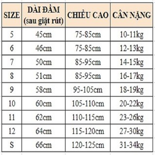 [Ảnh thật][10-34kg] ĐẦM TOLE/LANH bé gái