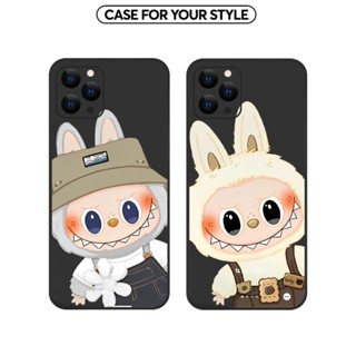 Ốp Lưng iPhone Xs Max/11/11 Pro Max/15 Pro Max/16 Pro....TPU Cạnh Vuông Hình Labubu 1 Hình