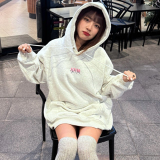Áo Hoodie Nỉ Bông Xám Trắng In Hình Gem Form Rộng Unisex Nam Nữ Mũ Trùm 2 Lớp , Áo Nỉ Sweater Cổ Tròn Phong Cách