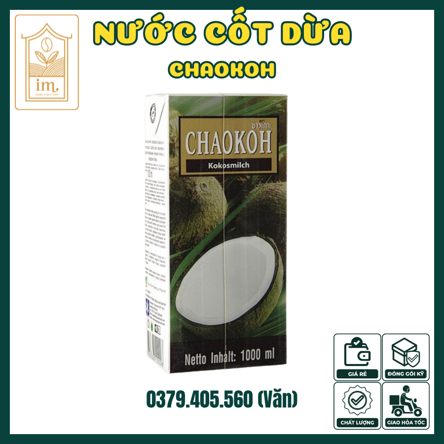 Nước cốt dừa Chaokoh (1L)