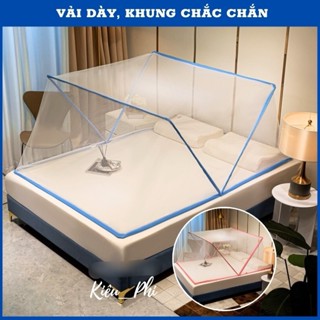 Màn khung chụp tự bung xếp thông minh gấp gọn, Mùng chụp tự bung chống muỗi người lớn