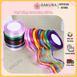 Ruy băng lụa satin, ruy băng vải gói hoa, quà tặng