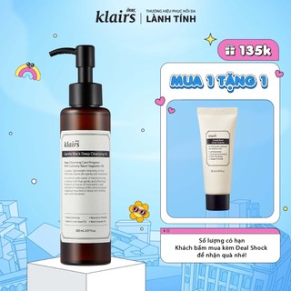 Dầu tẩy trang Dear Klairs Gentle Black Deep Cleansing Oil 150ml