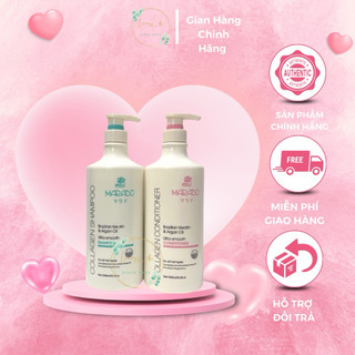 Cặp gội - xả collagen marado phục hồi tóc hư tổn, khô xơ giúp tóc mềm mượt, vào nếp
