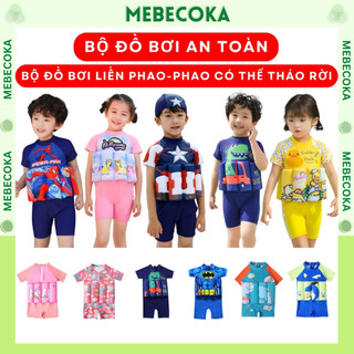 Đồ bơi trẻ em ,áo bơi liền phao tự nổi , bộ liền có phao cho bé trai hàng Loại 1