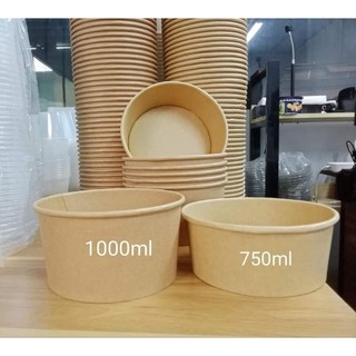 thùng 500 tô giấy  kraft 750ml và 1000ml