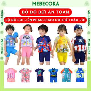 Đồ bơi trẻ em ,áo bơi LIỀN PHAO tự nổi ,bộ liền có phao cho bé trai loại CAO CẤP chất LYCRA Hàn