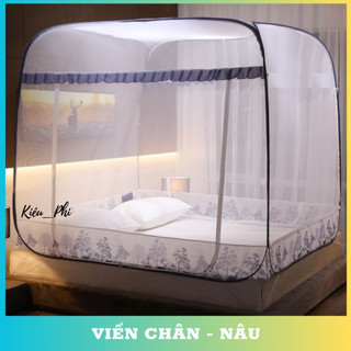 Màn chụp tự bung đỉnh vuông Kiều Phi - Mùng tự bung người lớn cao cấp đỉnh rộng rãi  thông minh cực thoáng