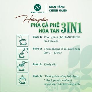 Cà Phê HANCOFFEE Hòa Tan 3IN1 Sấy Lạnh cà phê sữa