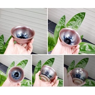 Chén thiên mục size lớn 8.4cm – hợp uống trà phổ nhĩ, trà đậm vị