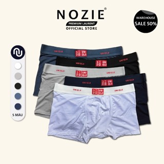 Hộp 5 quần lót nam boxer UNI cao cấp co dãn 4 chiều, quần sịp đùi chất liệu thun lạnh mềm mại, thấm hút mồ hôi NOZIE