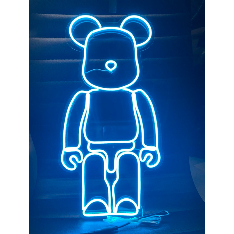 Bearbrick decor led neon