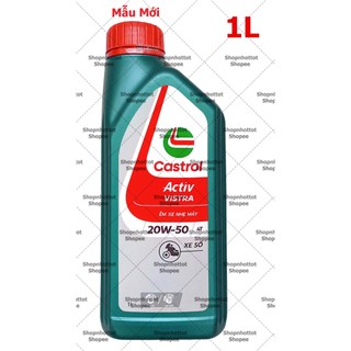 Bình 1L Dầu nhớt cao cấp cho xe số Castrol Vistra 20W50 1000ml - Shopnhottot