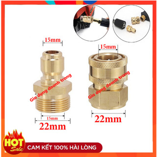 Khớp nối nhanh, Bộ khớp nối nhanh ren 22mm đầu ra cho máy rửa xe áp lực cao