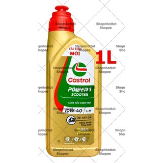 Dầu nhớt tay ga CASTROL POWER-1 SCOOTER 10W40 1000ml ( 1L ) - Shopnhottot