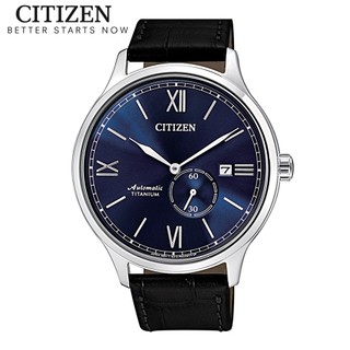 Đồng Hồ Nam Citizen Titanium Automatic Dây Da NJ0090-21L - Mặt Xanh (Sapphire)