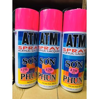[Hỏa Tốc HCM] Sơn Phun A299 Màu Hồng ATM Spray Cao Cấp (400ml/chai) - Cửa hàng Điện nước Minh Lý