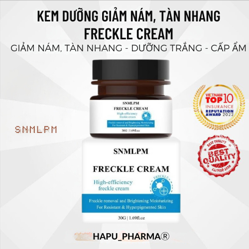  Kem Nám Tàn Nhang Frecker Cream dưỡng trắng da 30g Kem Đêm Cam Thảo mờ nám sạm 30g 