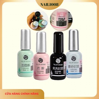 Base Top Cứng móng Hoa Hồng ( hàng dập nắp loại 1 ) bộ liên kết sơn gel