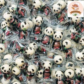Kẹo gấu trúc đỏ sô cô la mai lisu, kẹo sô cô la.