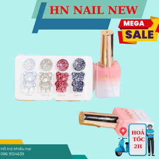 Sơn nhũ Flash Milan bạc chọn màu lẻ vàng đỏ đen chai 15ml , sơn móng HN NAIL NEW