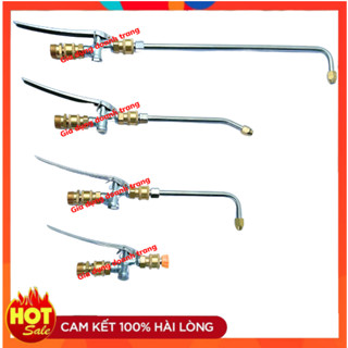 Tay Bóp Xịt Rửa Vệ Sinh Máy Lạnh - Điều Hòa Dạng Cong Có Gắn Khớp Nối 1/4inch (14mm)