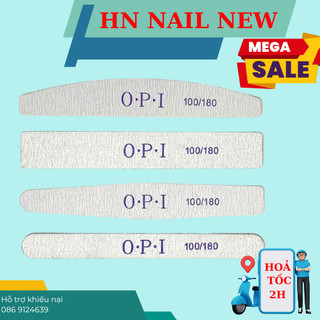Dũa dầy opi lốc 25 chiếc độ nhám 100/180 , dũa móng bột hn nail new