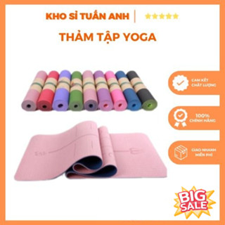 [FREESHIP❤️] THẢM TẬP YOGA , THẢM TẬP GYM TPE ĐỊNH TUYẾN CAO CẤP 2 LỚP
