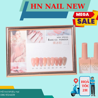set sơn thạch very gool nail 9 màu chai 15ml tặng kèm bảng màu HN NAIL NEW
