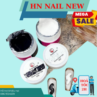 gel vẽ đặc fengshangmei lẻ đen trắng 10ml HN NAIL NEW