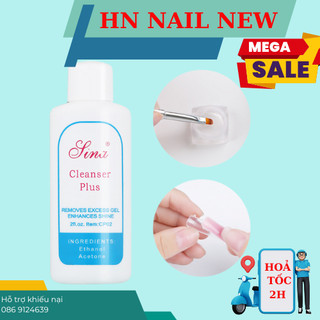 Nước lau gel Sina chai 60ml , rửa móng tay