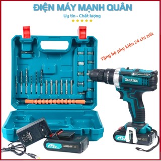 MÁY KHOAN PIN MA.KITA 72V 3 CHỨC NĂNG CÓ BÚA, KHOAN TƯỜNG BẮN VÍT TẶNG BỘ ĐỒ PHỤ KIỆN ( LOẠI KẸP VÍT)