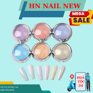 set tráng gương ngọc trai 6 màu , HN NAIL NEW