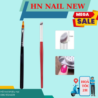 Cọ ombre mái thưa cán gỗ , cọ sước làm móng hn nail new